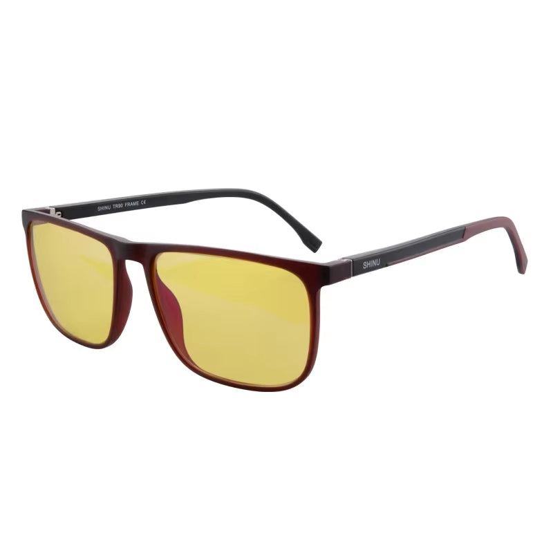Brand Good Sleep Blue Light Blocking Glasses Men Red Lenses anti Green Light Eliminate Eye Strain Glasses Bluelight