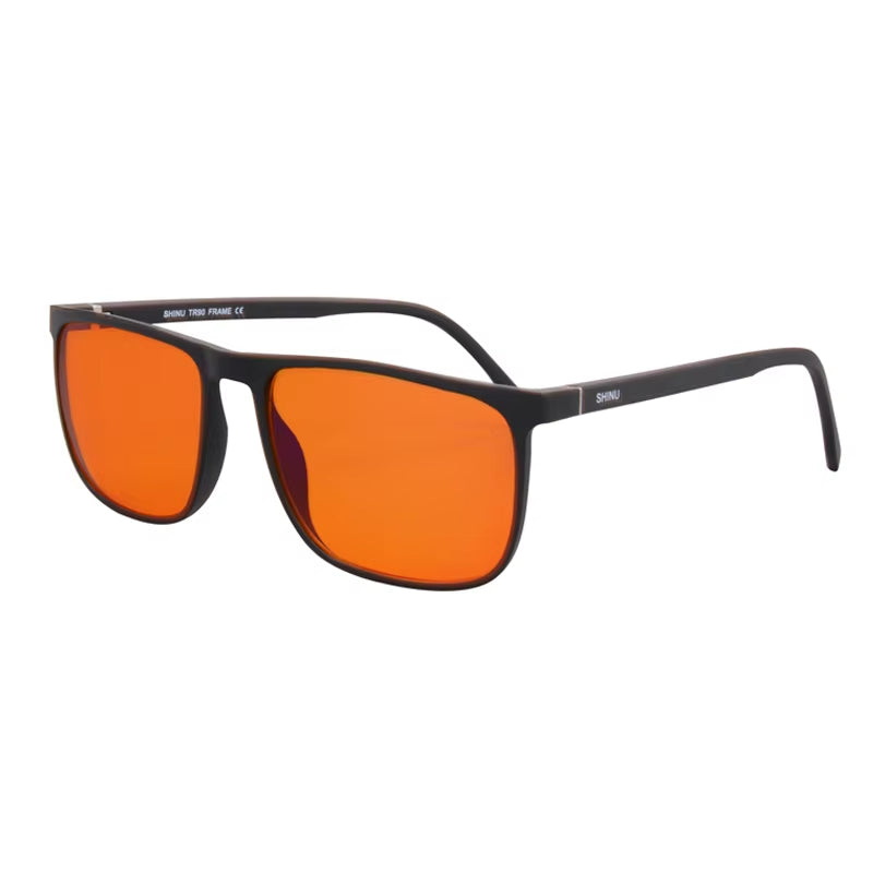 Brand Good Sleep Blue Light Blocking Glasses Men Red Lenses anti Green Light Eliminate Eye Strain Glasses Bluelight