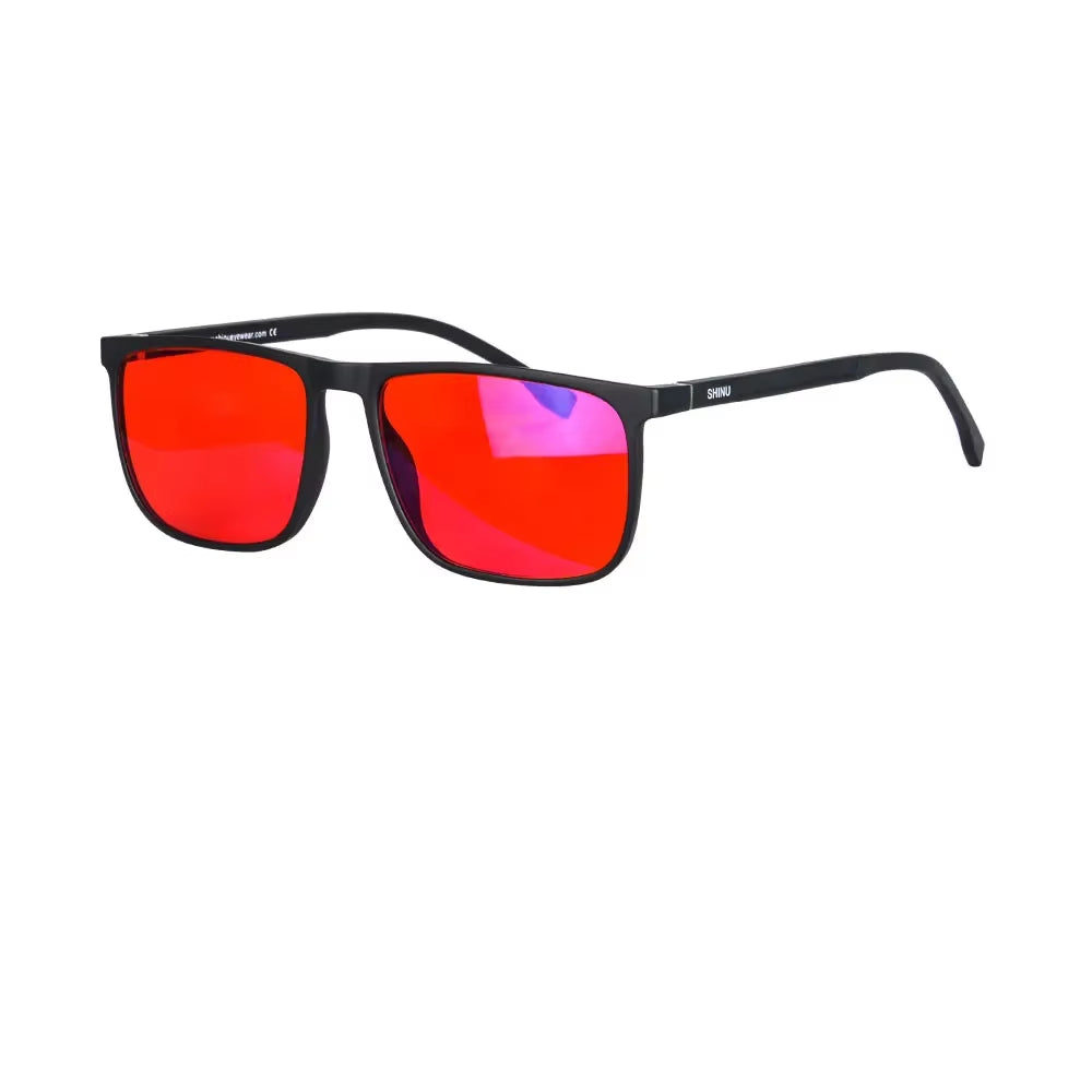 Brand Good Sleep Blue Light Blocking Glasses Men Red Lenses anti Green Light Eliminate Eye Strain Glasses Bluelight