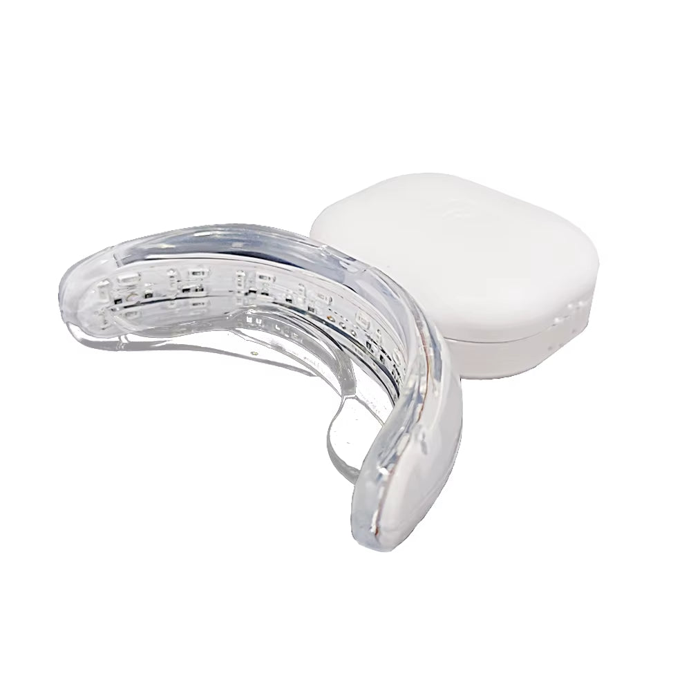 Whiten Tooth Home Use Mini Blue and Red 32 LED Lights Rechargeable Tooth Whitening LED Wireless Teeth Whitening Lamp