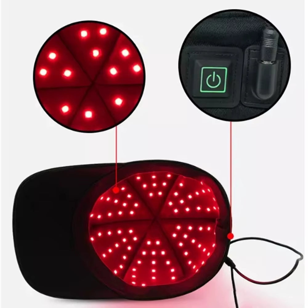 660Nm 850Nm Red Light Infrared Hair Therapy Hair Growth Cap for Hair Regrowth anti Hair Loss Relax Scalp Care Hat anti Hair 2024