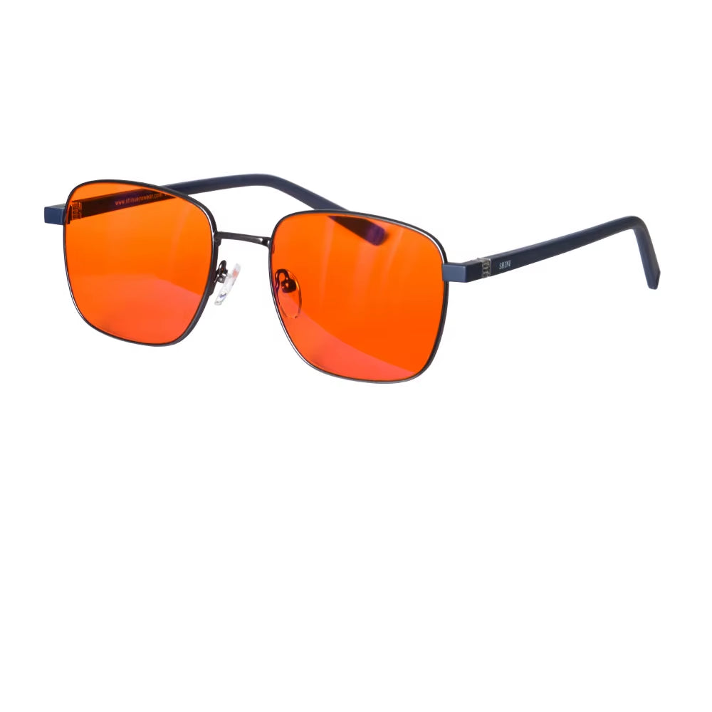 Glasses Men Women Blue Light Glasses Computer Gaming Glasses Red/Orange/Clear Lens Blocking Blue Light Eyeglasses Sh001