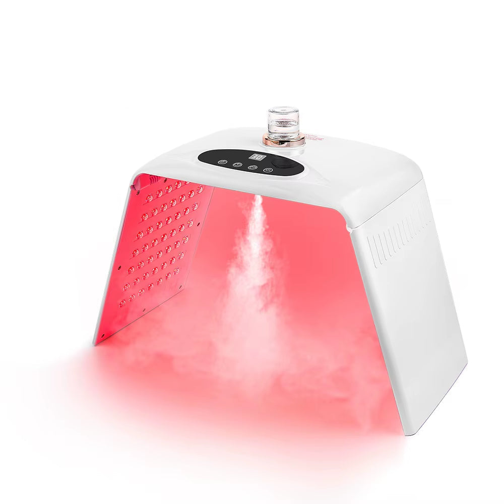 Foldable 7 Colors LED Photon Machine with 3 Levels Nano Spray Skin Moisturizing Face&Body Mask Beauty Salon Home Use Skin Care
