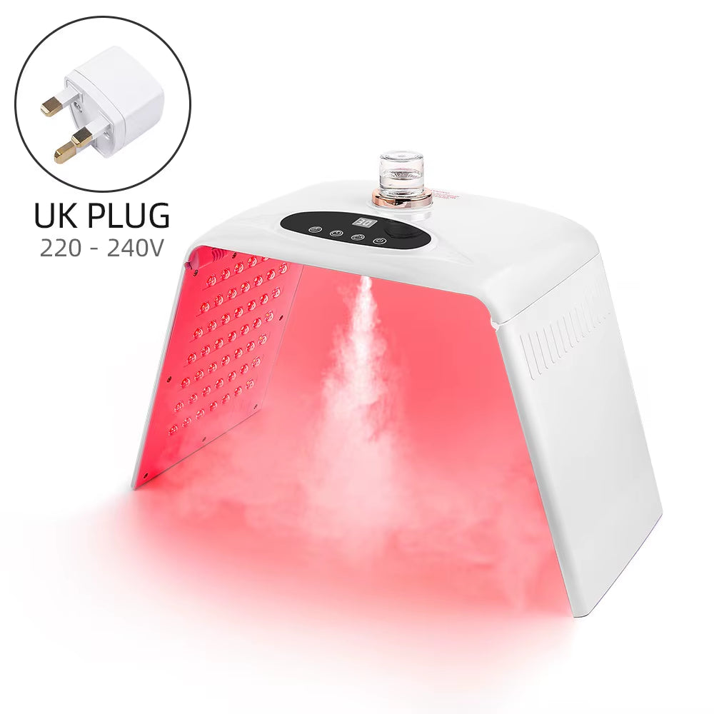 Foldable 7 Colors LED Photon Machine with 3 Levels Nano Spray Skin Moisturizing Face&Body Mask Beauty Salon Home Use Skin Care