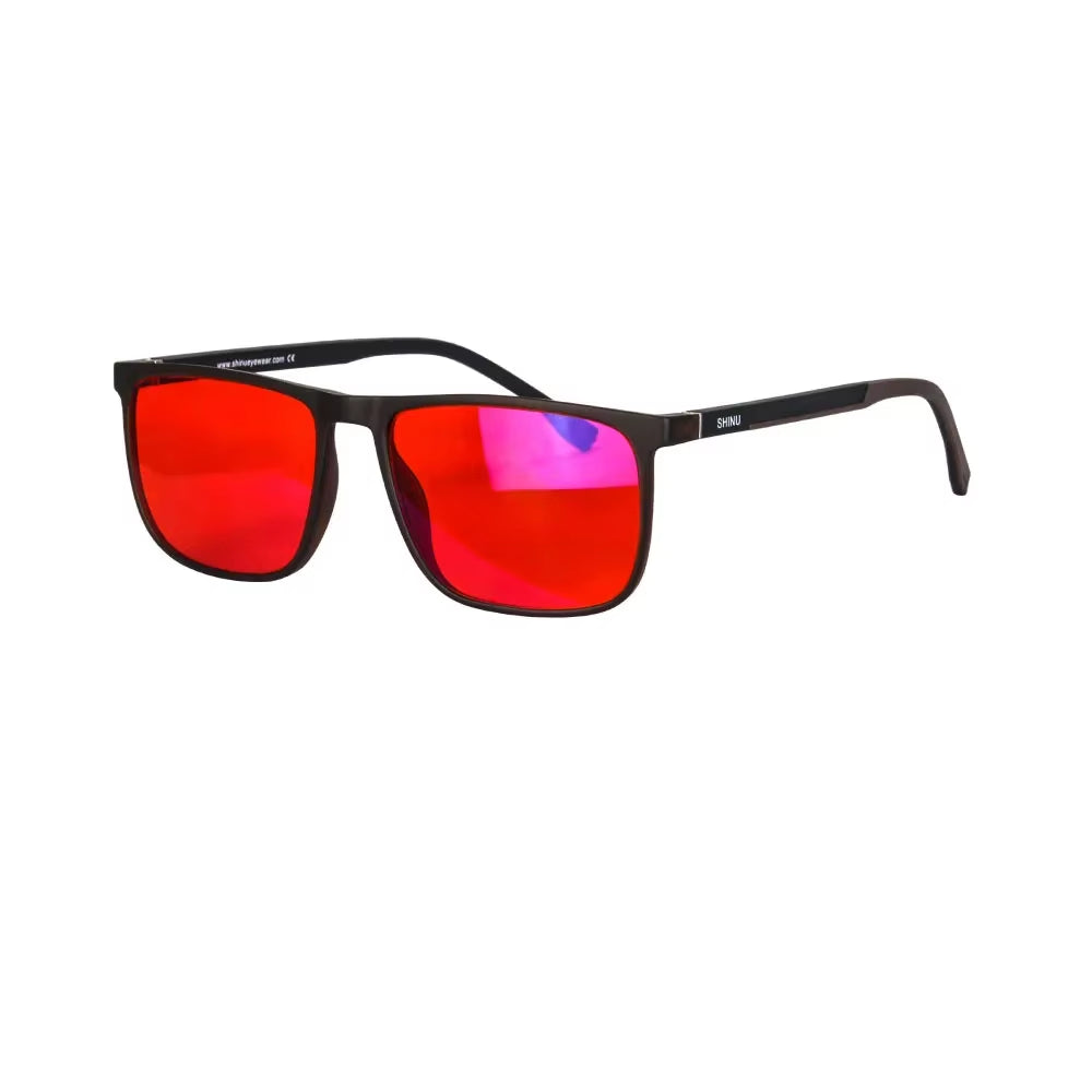 Brand Good Sleep Blue Light Blocking Glasses Men Red Lenses anti Green Light Eliminate Eye Strain Glasses Bluelight