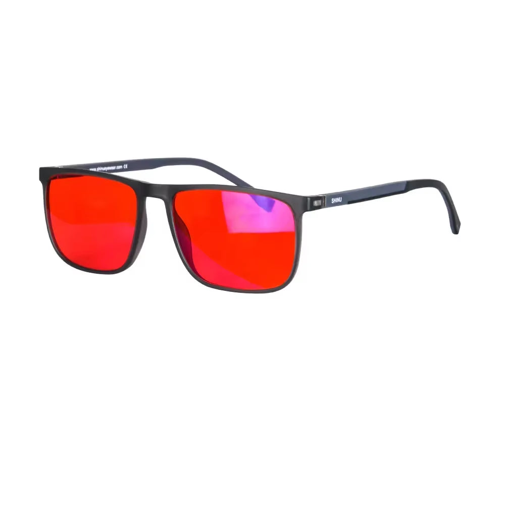Brand Good Sleep Blue Light Blocking Glasses Men Red Lenses anti Green Light Eliminate Eye Strain Glasses Bluelight