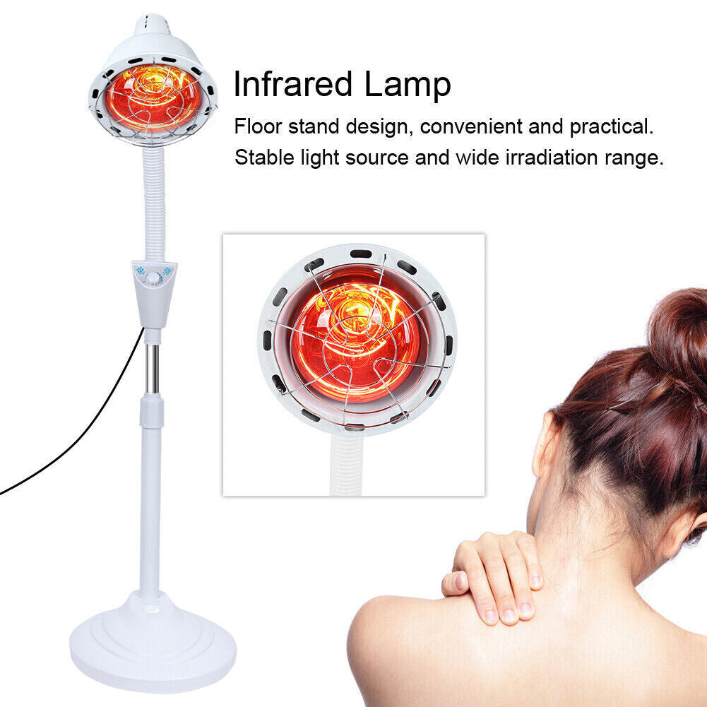 Infrared Heat Light Therapeutic Therapy Lamp Pain Relief Floor Stand / Desktop