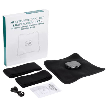 Multifunctional Red Light Massage Pad 660Nm 850Nm Near-Infraed Light Vibration Full Body Massager Relieve Soreness Fatigue