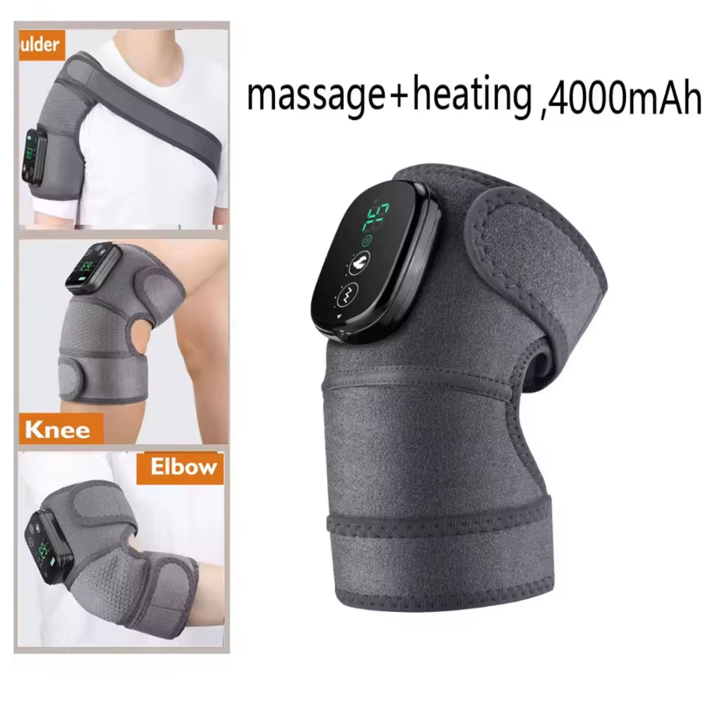 Multifunction Leg Knee Massager Joint Heating Vibration Massage Elbow Shoulder Support Thermal Knee Pad Blood Circulation