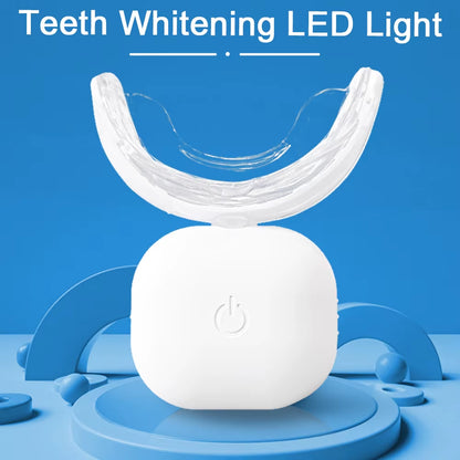 Whiten Tooth Home Use Mini Blue and Red 32 LED Lights Rechargeable Tooth Whitening LED Wireless Teeth Whitening Lamp