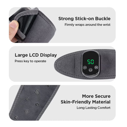 Electric Wrist Heating Pad Wrap for Hand Wrist Support Brace Electric Vibration Massage Warmer Hot Compression Arthritis