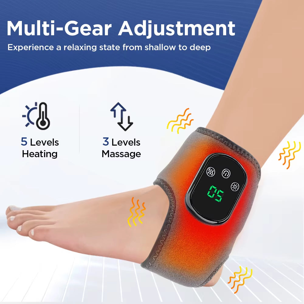 Electric Ankle Massager Ankle Brace Relaxation Treatment Air Compression Foot Massager Pain Relieve Relieving Achilles Tendoniti