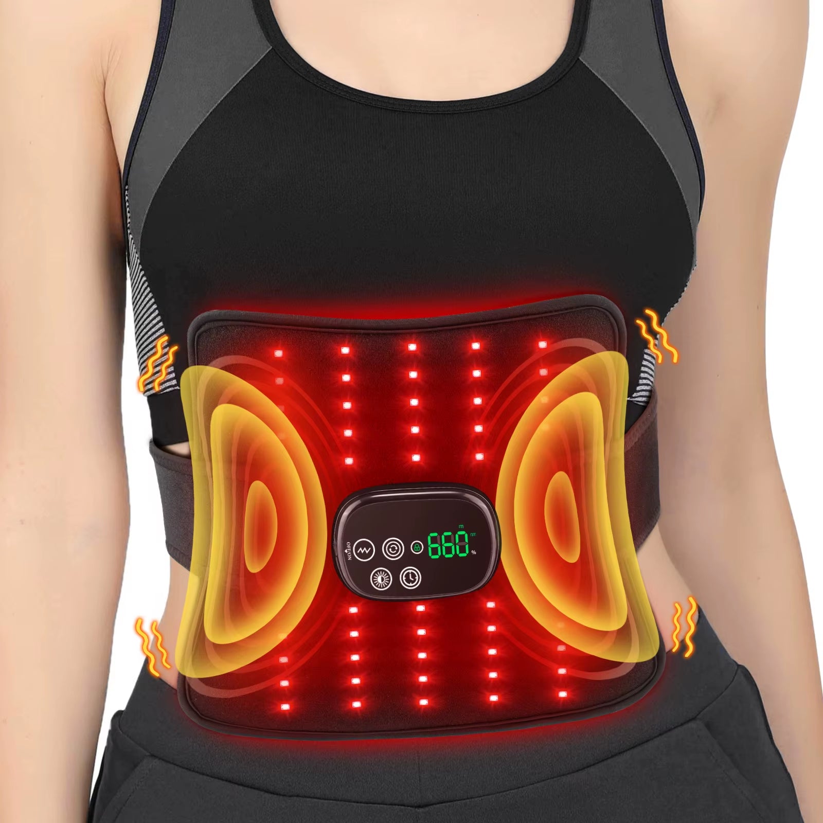 Multifunctional Red Light Massage Pad 660Nm 850Nm Near-Infraed Light Vibration Full Body Massager Relieve Soreness Fatigue