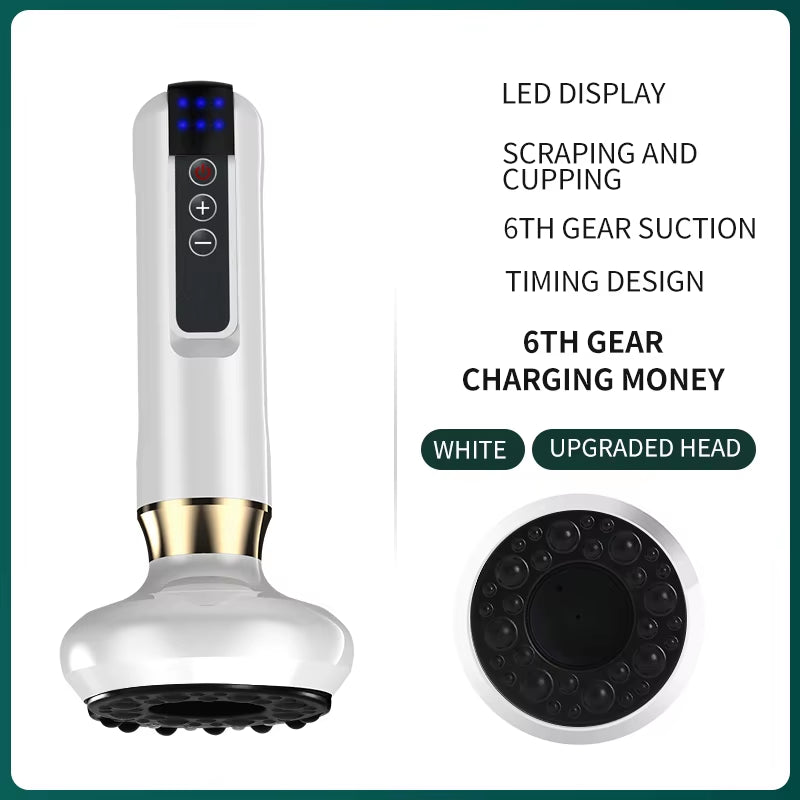 Intelligent Cupping Apparatus Rechargeable Magnetic Suction Body Massager for Cellulite Scraping and Cupping Massage Machine