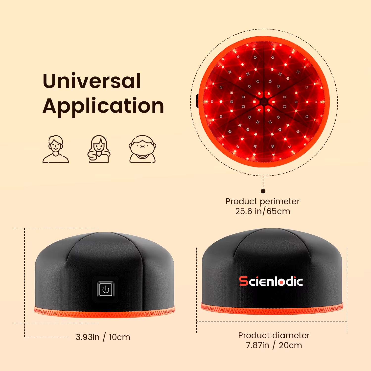 Red Light Hair Therapy Haircare Red Light Therapy Hair Growth Cap Activate Hair Follicles Led Lights 660Nm LED Lights