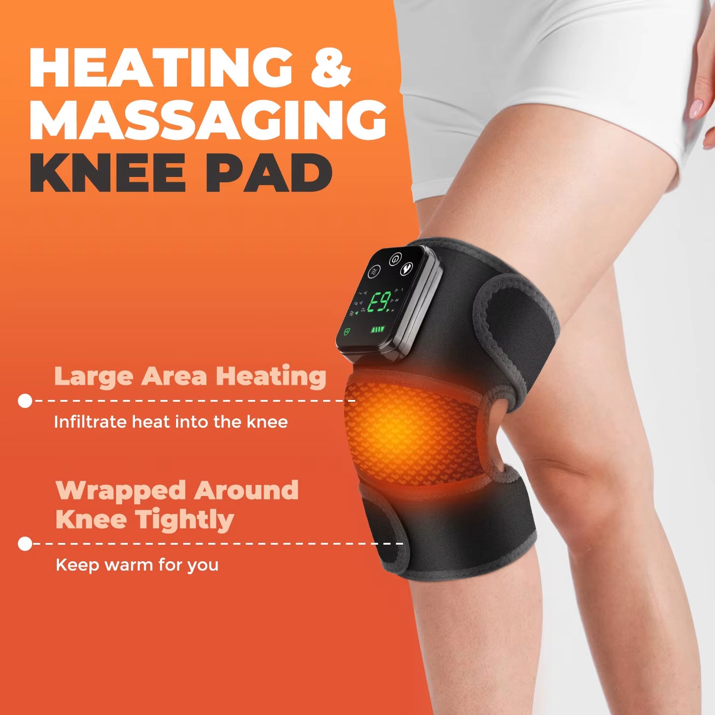 Multifunction Leg Knee Massager Joint Heating Vibration Massage Elbow Shoulder Support Thermal Knee Pad Blood Circulation